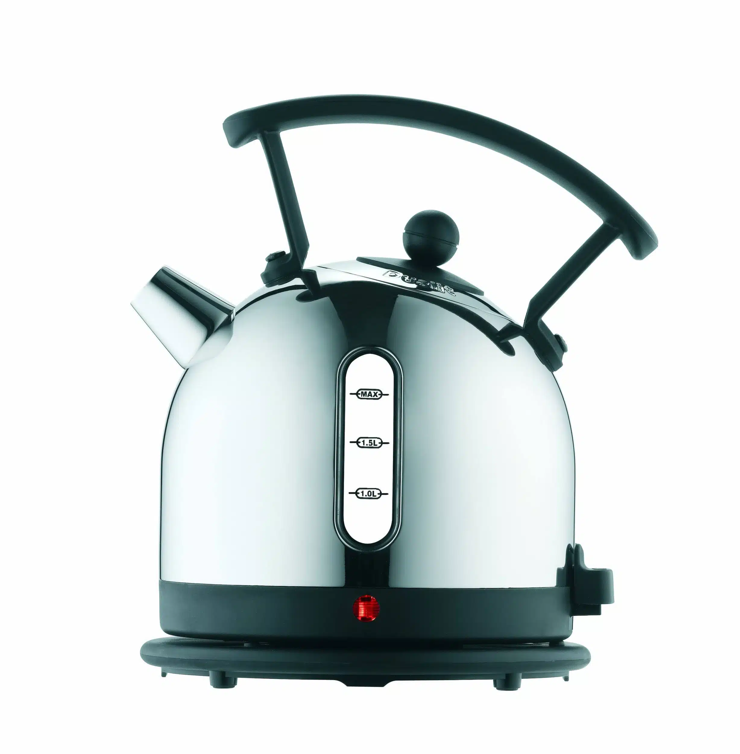 001 Dualit DA7275 Lite 2L Black Dome Cordless Kettle with Window - Image 1