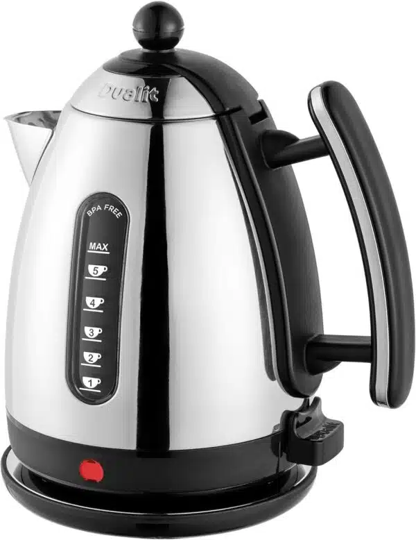 Dualit DA7201 1.5L Cordless Jug Kettle - Black and Stainless Steel
