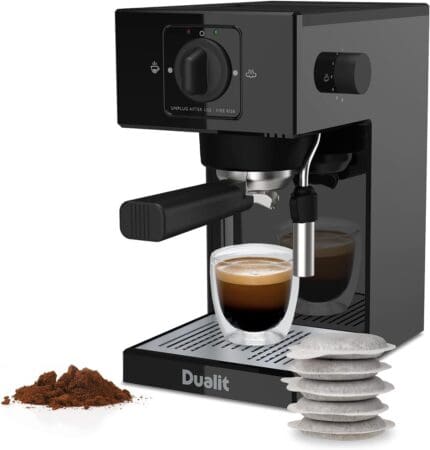 Dualit DA4470 Espresso Coffee Machine Black: Make Barista-quality Drinks at Home