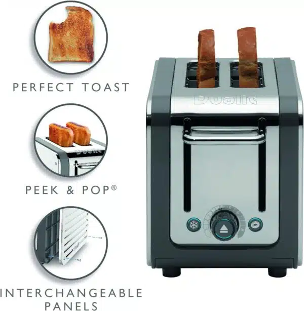 Dualit DA2526 2 Slot Architect Toaster Grey - Image 2