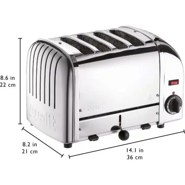 Dualit DA0040 4 Slice Vario Toaster Polished Stainless Steel - Image 4