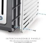 Dualit Da4526 4 Slot Architect Toaster with Interchangeable Grey Panels Highlighted