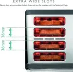 Dualit Da4526 Architect Toaster with Extra Wide Slots Toasting Thick Slices of Bread