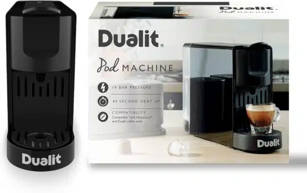 Dualit DA5190 0.8L Coffee Pod Machine Black - Image 8