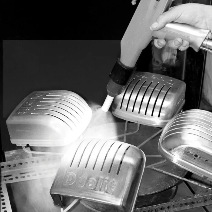 Person Using a Laser Engraver on Dualit Da0144 6 Slice Vario Toasters