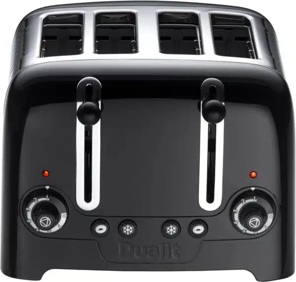 Dualit DA6205 4 Slice Lite Toaster High Gloss Black: Stylish and Efficient - Image 2