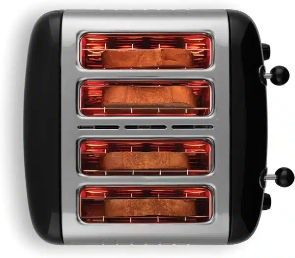 Dualit DA6205 4 Slice Lite Toaster High Gloss Black: Stylish and Efficient - Image 7