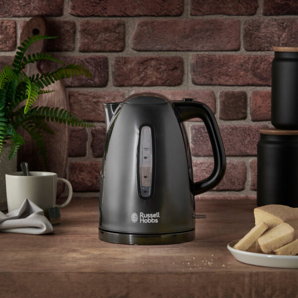 Russell Hobbs 1.7 Litre Textures Kettle 3000W - Black - Image 4