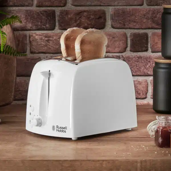 Russell Hobbs RH21640 Textures 2 Slice Toaster - White - Image 4