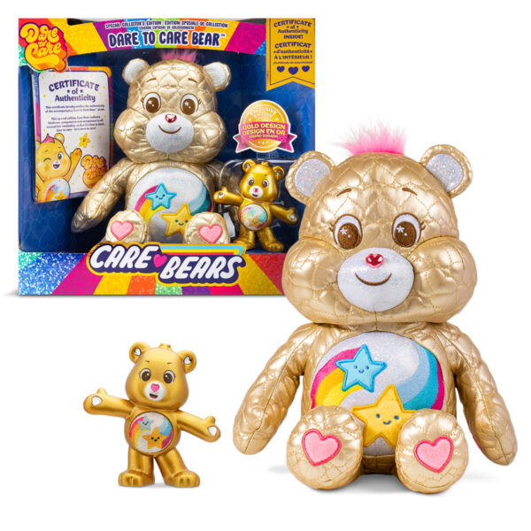 Care Bears CB22335 Dare to Care Gold Quilted 14" Plush Toy (Limited Edition) - Image 4