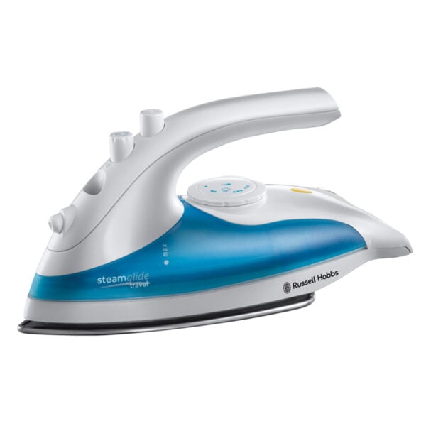 Russell Hobbs RH22470 Steam Glide Travel Iron 760W - White & Blue - Image 3
