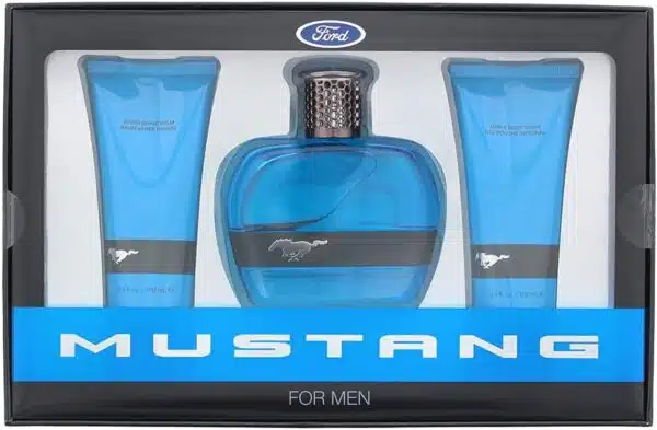 Mustang Blue Gift Set 100ml EDT + 100ml Aftershave Balm + 100ml Hair & Body Wash