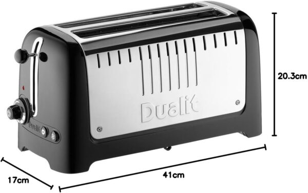 Dualit DA4602 4 Slice 2 Long Slot Toaster Black - Image 6