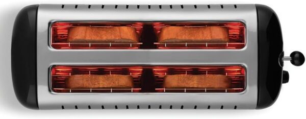 Dualit DA4602 4 Slice 2 Long Slot Toaster Black - Image 4