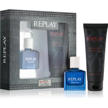 Replay Essential for Him Gift Set 30ml EDT Spray + 100ml Shower Gel