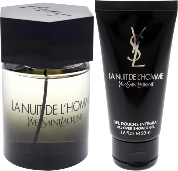 Yves Saint Laurent La Nuit de L'Homme Gift Set 100ml EDT + 50ml Shower Gel - Image 3