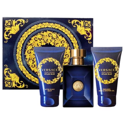 Versace Pour Homme Dylan Blue Gift Set 50ml EDT + 50ml A/Shave Balm + 50ml Shower Gel