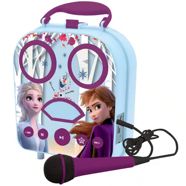 Lexibook BTC050FZ Disney Frozen II My Secret Portable Karaoke with Microphone