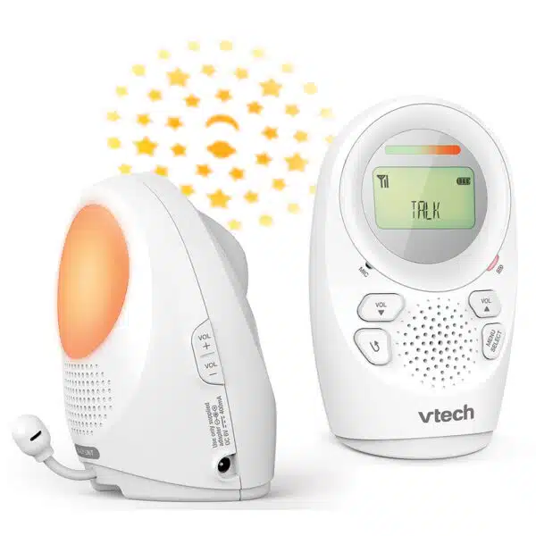 Vtech DM1212 Digital Baby Video Monitor with Glow on Ceiling Projection & Room Temp - Image 2