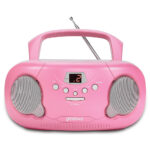 Groov-e GVPS733/PK Original Boombox Portable CD Player with Radio - Pink