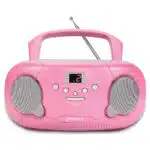 Groov-e GVPS733/PK Original Boombox Portable CD Player with Radio - Pink