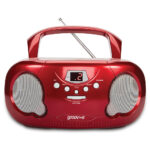 Groov-e GVPS733/RD Original Boombox Portable CD Player with Radio - Red