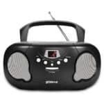 Groov-e GVPS733/BK Original Boombox Portable CD Player with Radio - Black
