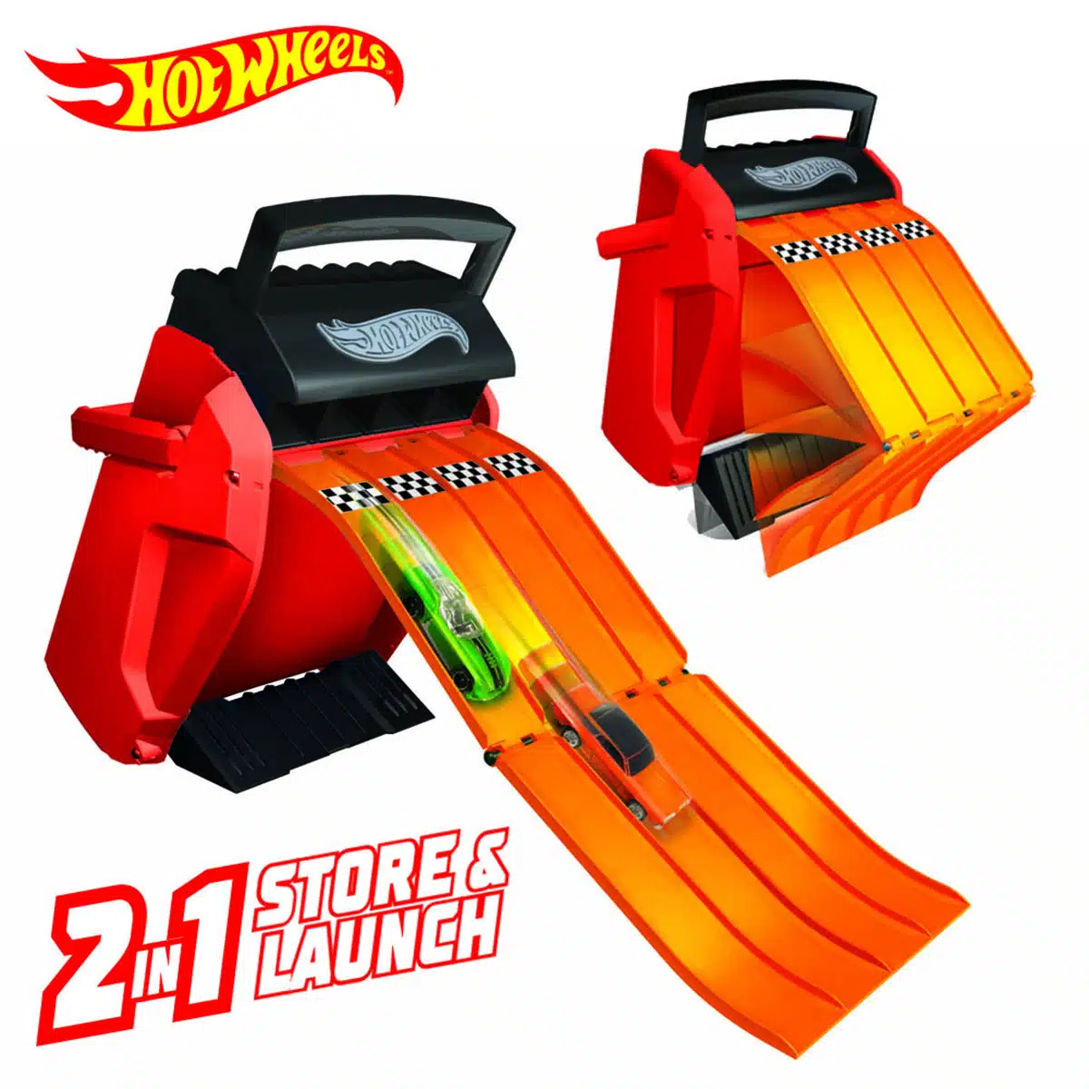 Hot Wheels Hot Wheels 2 in 1 Multilauncher Car Case Hot Wheels HWCC4 2 in 1 Multilauncher Car Case - Image 1