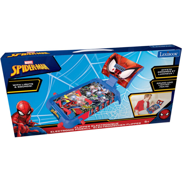 Lexibook JG610SP Spider-Man Electronic Pinball with Lights & Sounds - Image 4