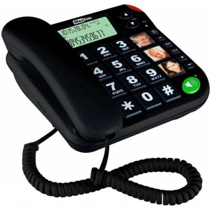 Maxcom KXT480B Phone with Call LED Indicator & Call Log
