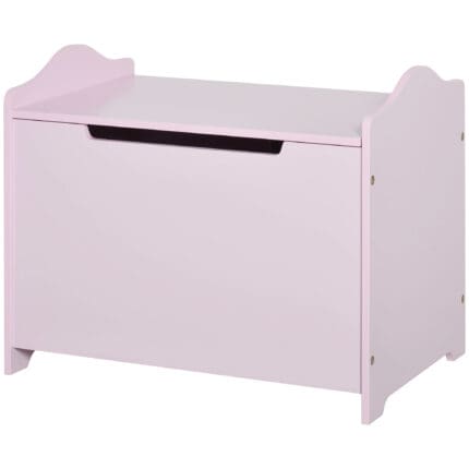 Homcom 40x60cm Kids Storage Box Toy Organiser for Child 3 Yrs+ Bedroom Pink