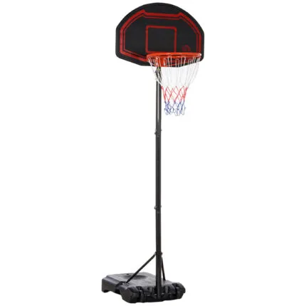 Homcom Adjustable Basketball Hoop Stand w/ Wheels, Stable Base