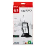 One for All Sv9465 Indoor Antenna in Packaging Highlighting Tiltable Design and 4k Ultra Hd Compatibility