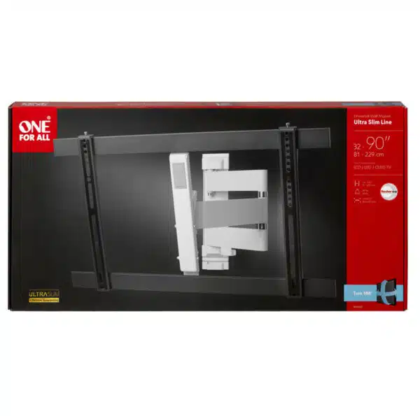 One For All WM6652 Ultra Slim 32-90 inch Full-Motion TV Bracket - Image 4