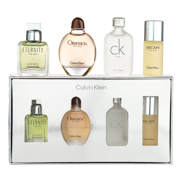 Calvin Klein Miniature Gift Set 15ml Eternity EDT + 15ml Obsession EDT + 15ml CK One EDT + 15ml Escape EDT