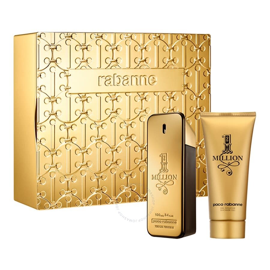 paco-rabanne-mens-one-million-gift-set-fragrances-3349668623761 Paco Rabanne 1 Million Gift Set 100ml EDT + 100ml Shower Gel - Image 1