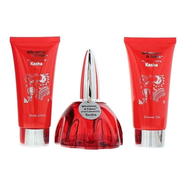 Whatever It Takes Kesha Gift Set 100ml EDP + 100ml Body Lotion + 100ml Shower Gel - Image 2