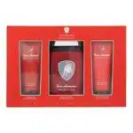 Lamborghini Sportivo Gift Set 125ml EDT Spray + 100ml Shower Gel + 100ml Aftershave Balm