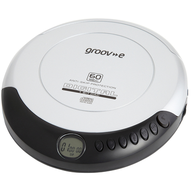 Groov-e GVPS110/SR Retro Series Personal CD Player - Silver