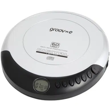 Groov-e GVPS110/SR Retro Series Personal CD Player - Silver