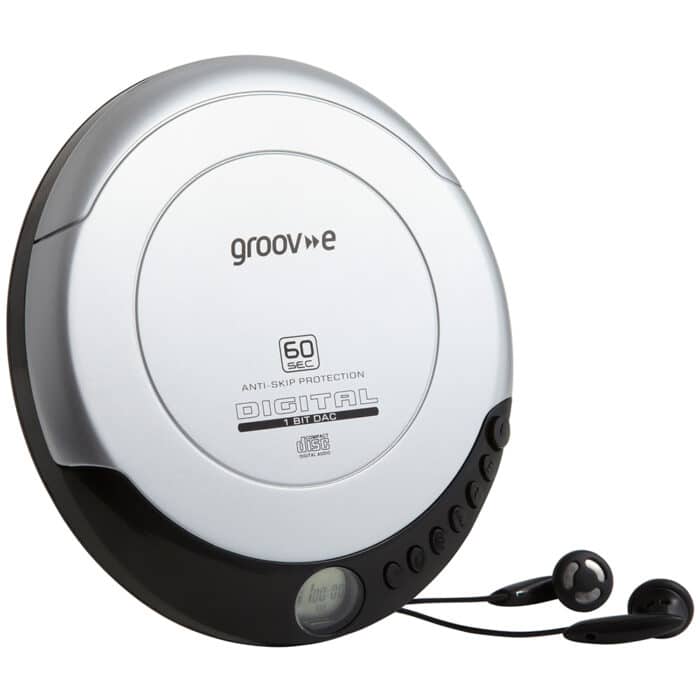Groov-e GVPS110/SR Retro Series Personal CD Player - Silver - Image 2