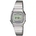 Casio LA670WEA-7EF Ladies Silver Dial Silver Watch