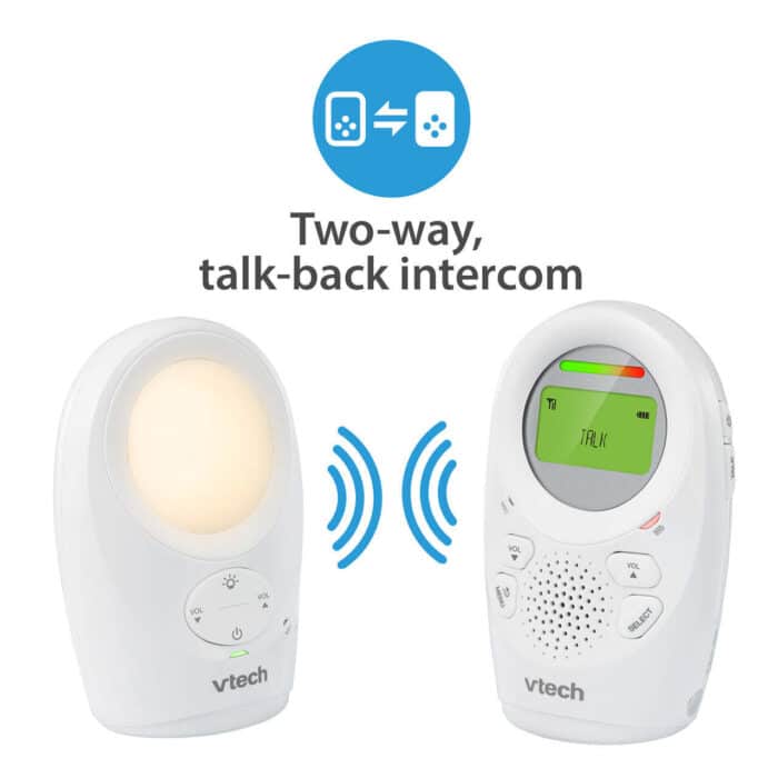 Vtech VHDM1211 Audio Baby Monitor with Room Temp, Night Light & Lullabies - Image 2
