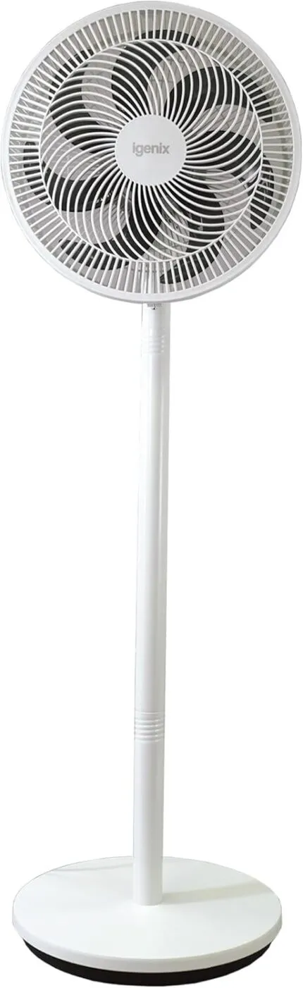 Igenix IGFP012W 12 Inch 7 Bladed Pedestal Fan White