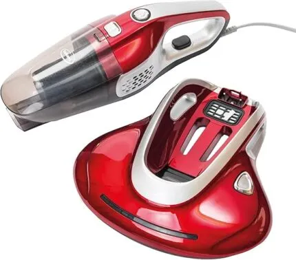 Ewbank EW0400 UV-C 2-in-1 Stick Vacuum Cleaner & Bed/Fabric Sanitiser Red/Silver
