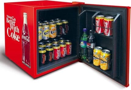 Husky HU0196 42.9L Coca Cola Mini Fridge Drinks Cooler