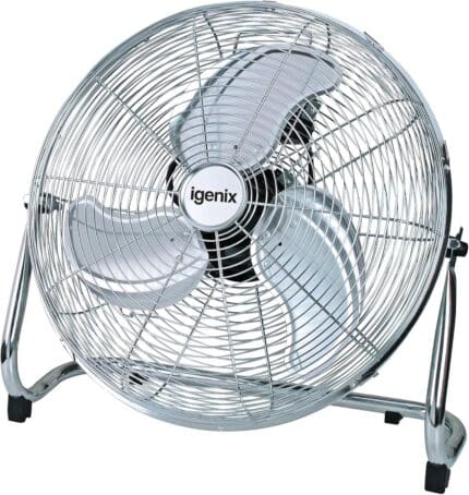 Igenix DF1800 18 Inch Floorstanding Air Circulator Fan Chrome