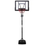 Homcom 155 21m Basketball Hoop and Stand W Fillable Base Wheels Black