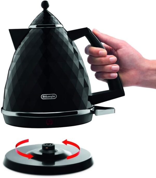 Delonghi Kettle Brillante 360* 3kW 1.7L - Image 3