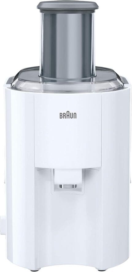 Braun J300WH Juicer | 75mm Feed | 2 Speed | 1.25L Jug | 2L
